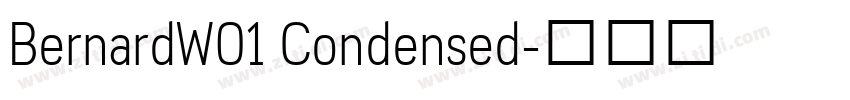 BernardW01 Condensed字体转换